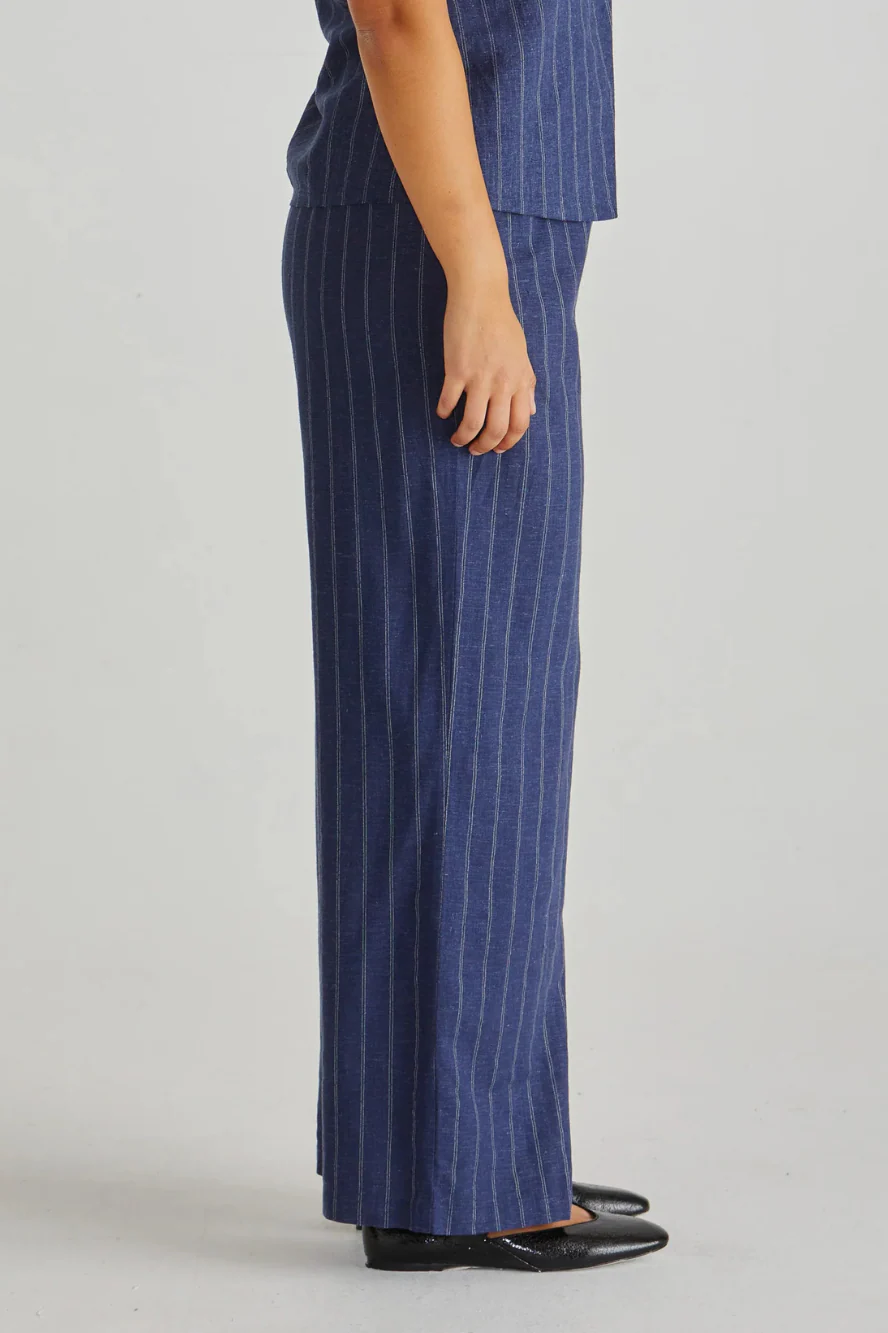 PETRA PANT - Navy Pinstripe - Image 3