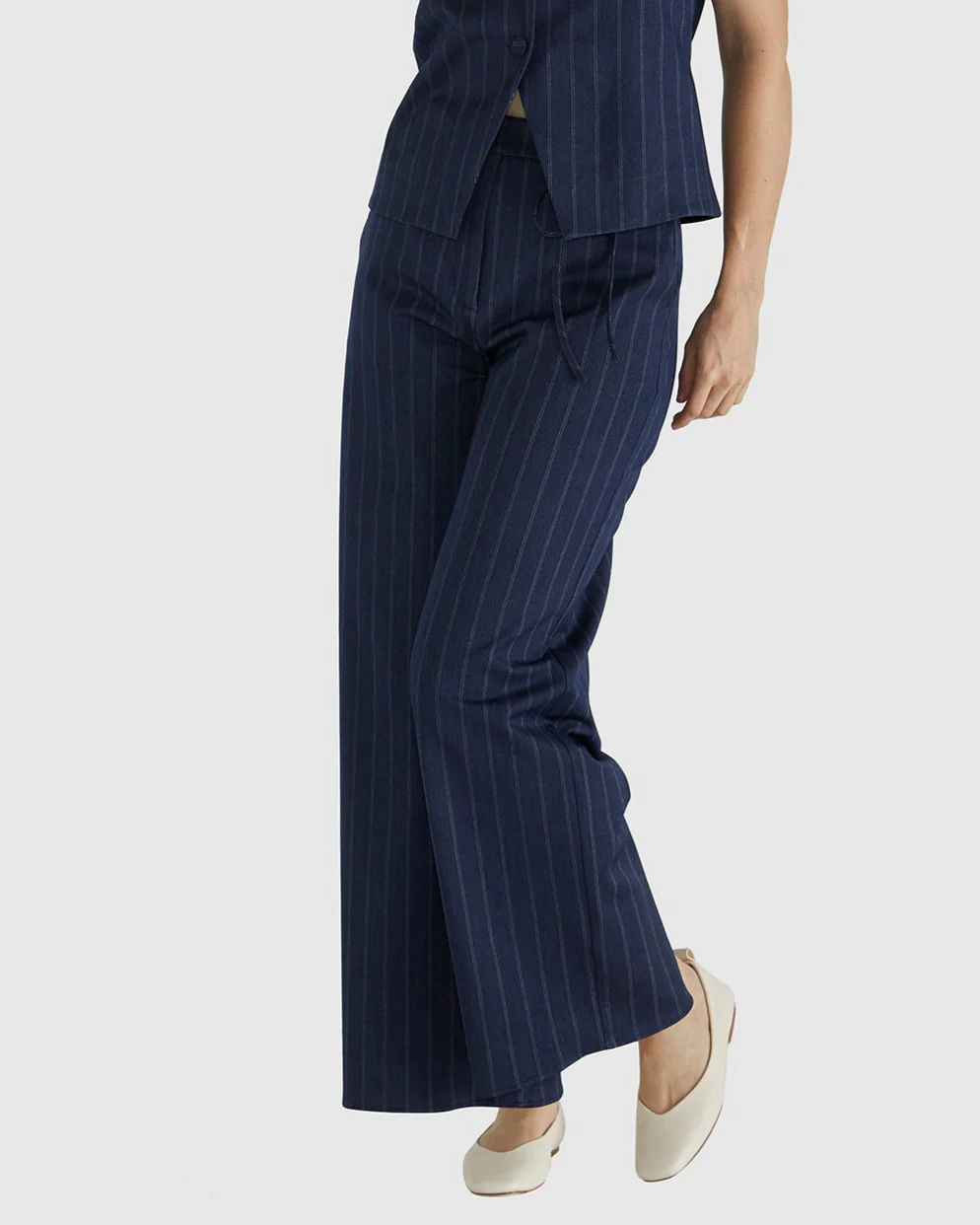 PETRA PANT - Navy Pinstripe - Image 9
