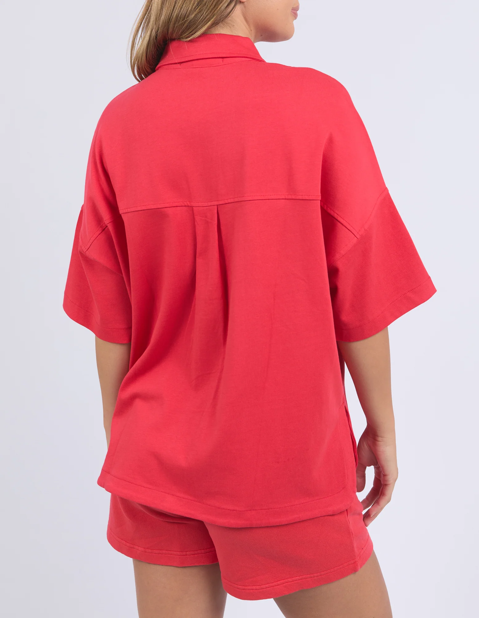 POP-OVER SHIRT - Red - Image 6