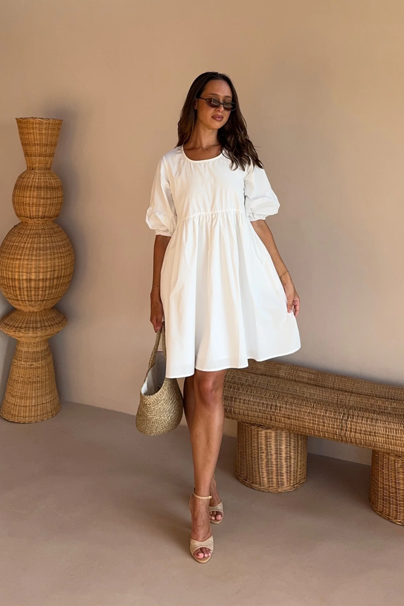PORTIA DRESS - White - Image 3