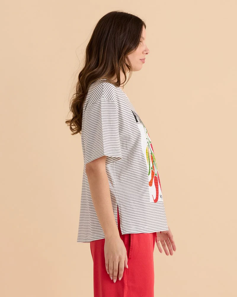 Relax Boxy Tee - Chilli Print - Image 3