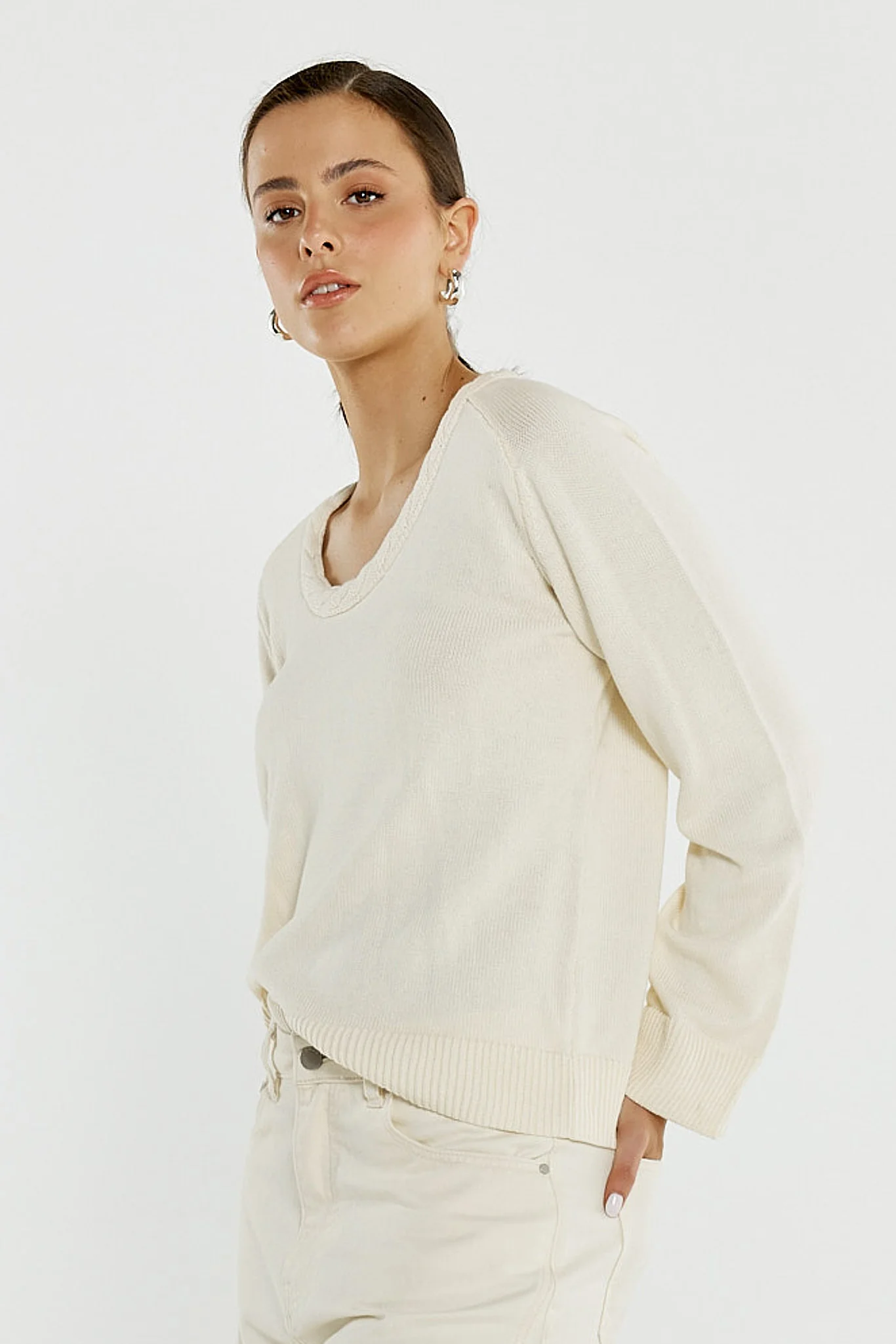 Roe Braided Neck Knit - Image 4