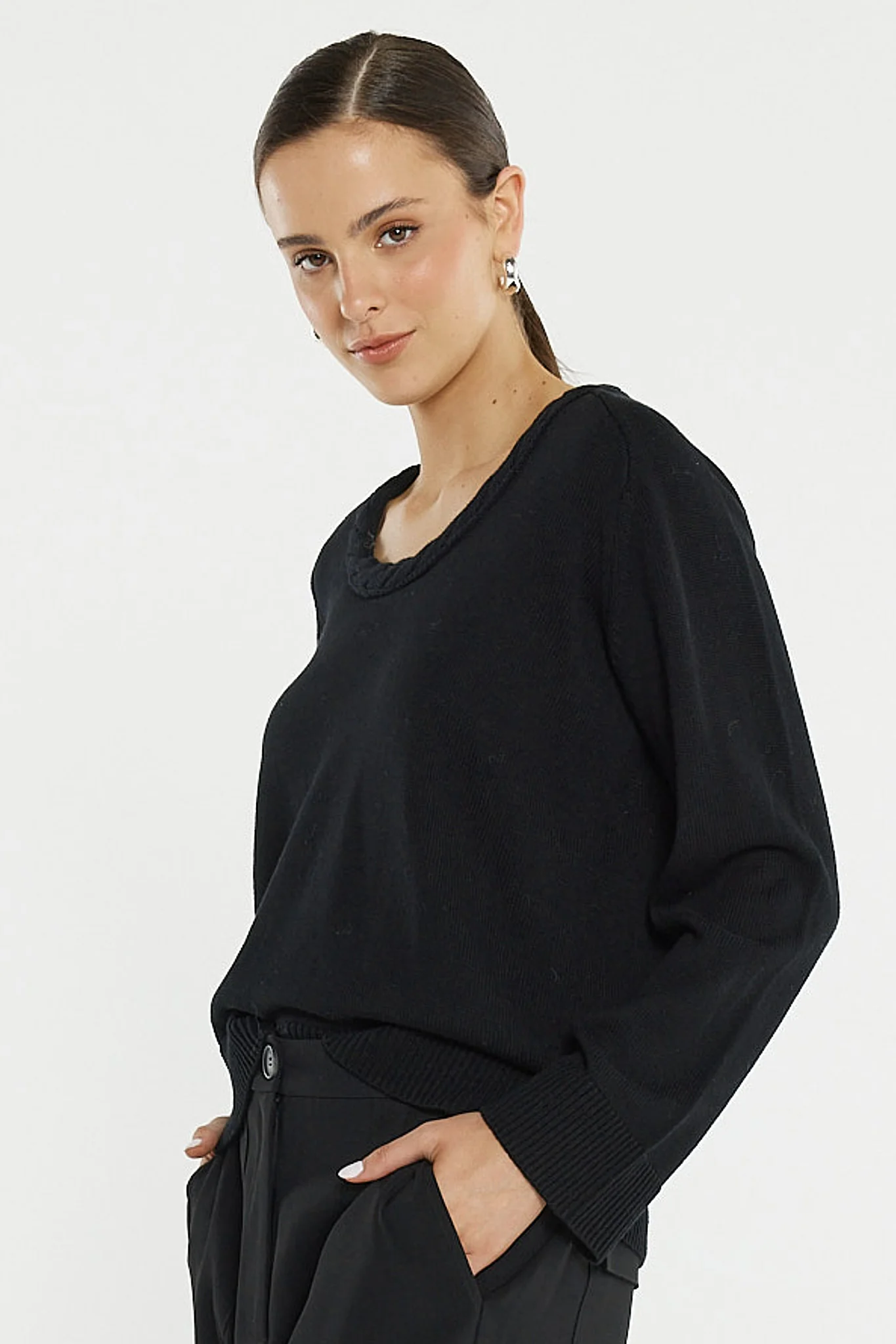 Roe Braided Neck Knit - Image 4