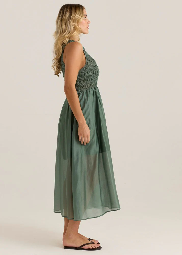 Saga Tank Dress - Sage Olive - Image 3