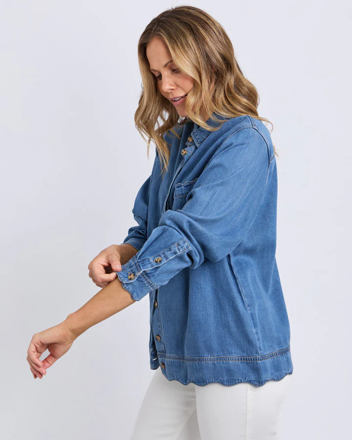 Scallop Edge L/S Shirt - Image 3