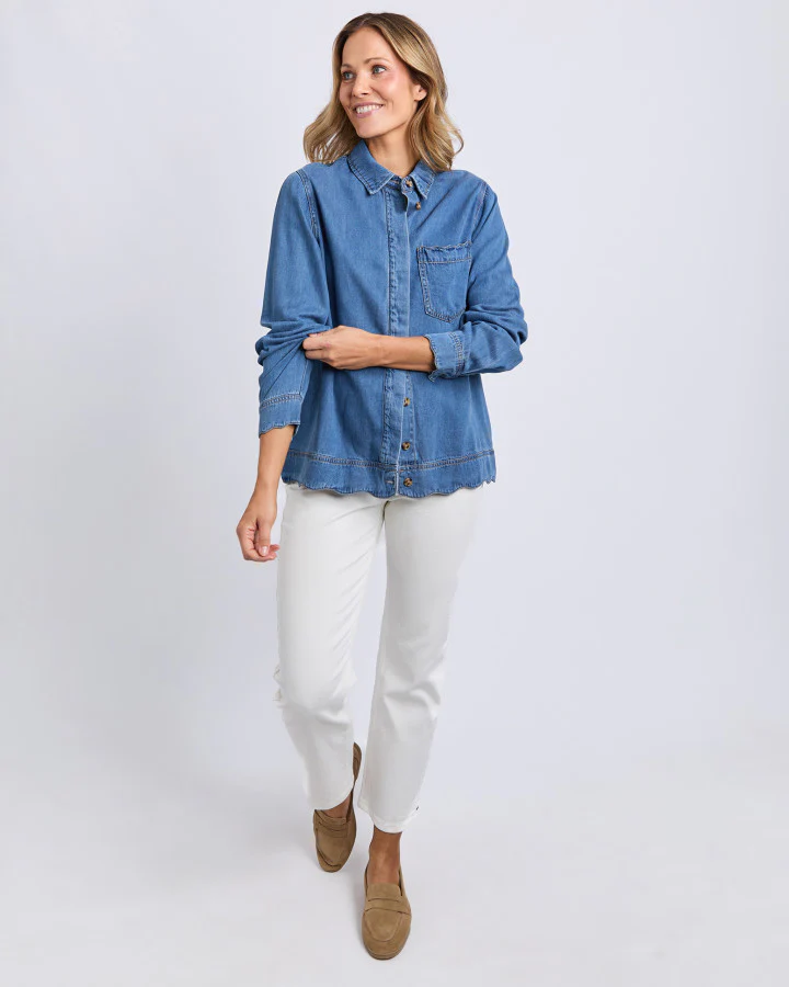 Scallop Edge L/S Shirt - Image 5