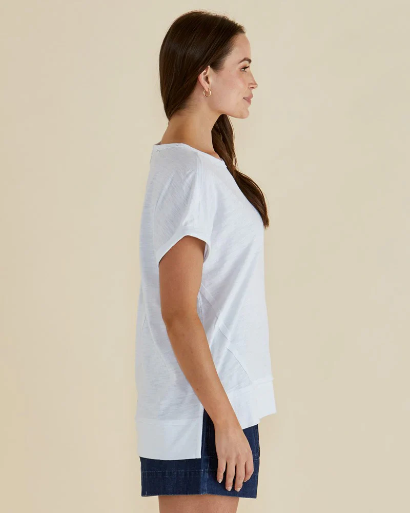 SHIRLEY SHORT SLEEVE TEE - White - Image 3