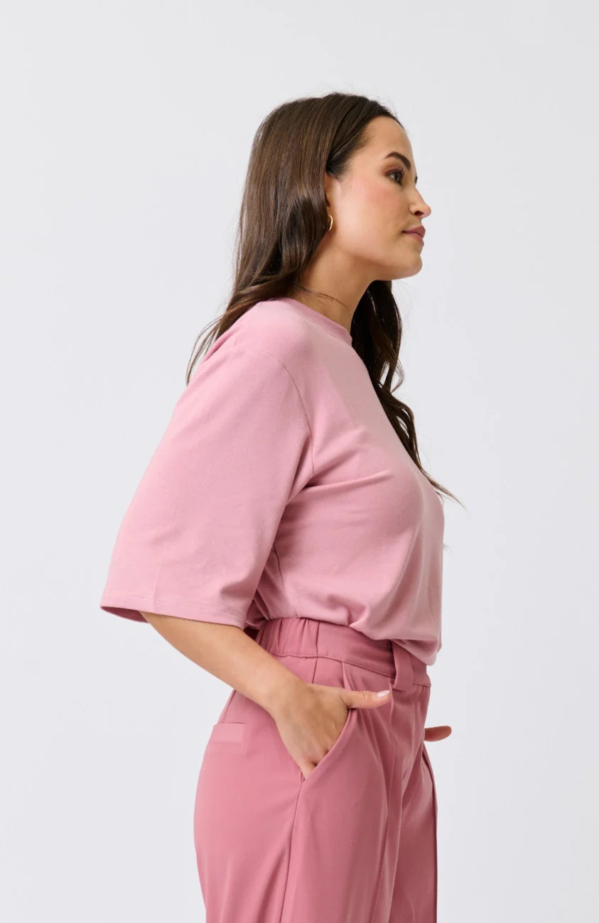 SOLANA TEE - Dusty Pink - Image 4