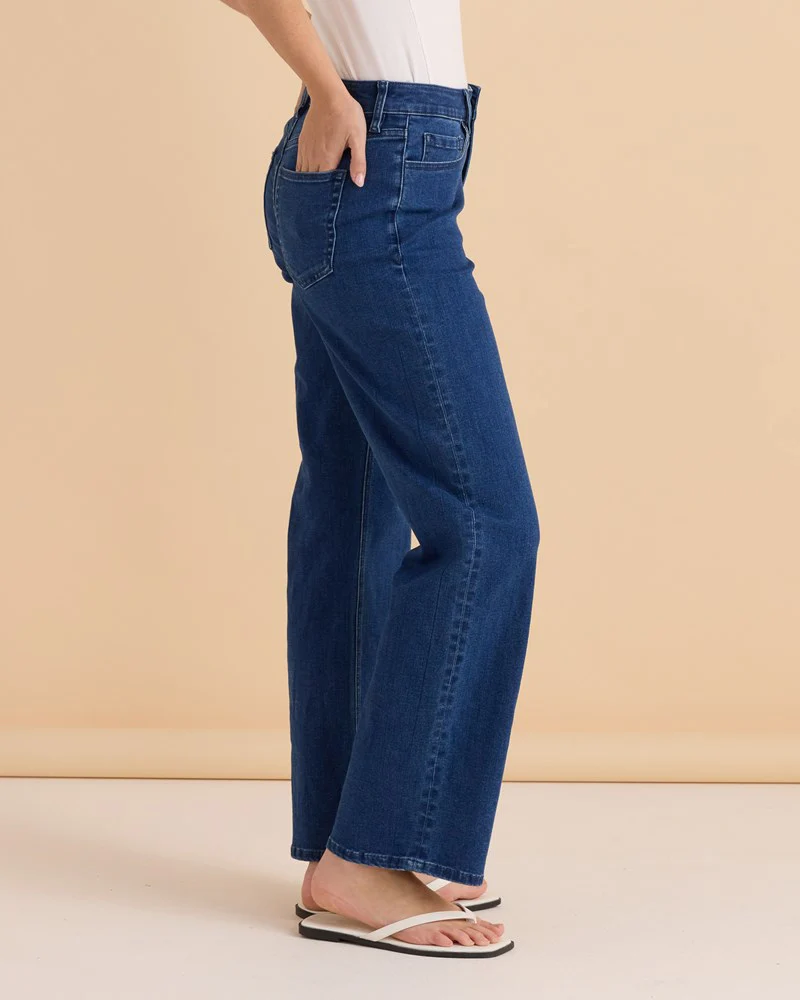 Straight Leg Jean - Dusty Blue - Image 3