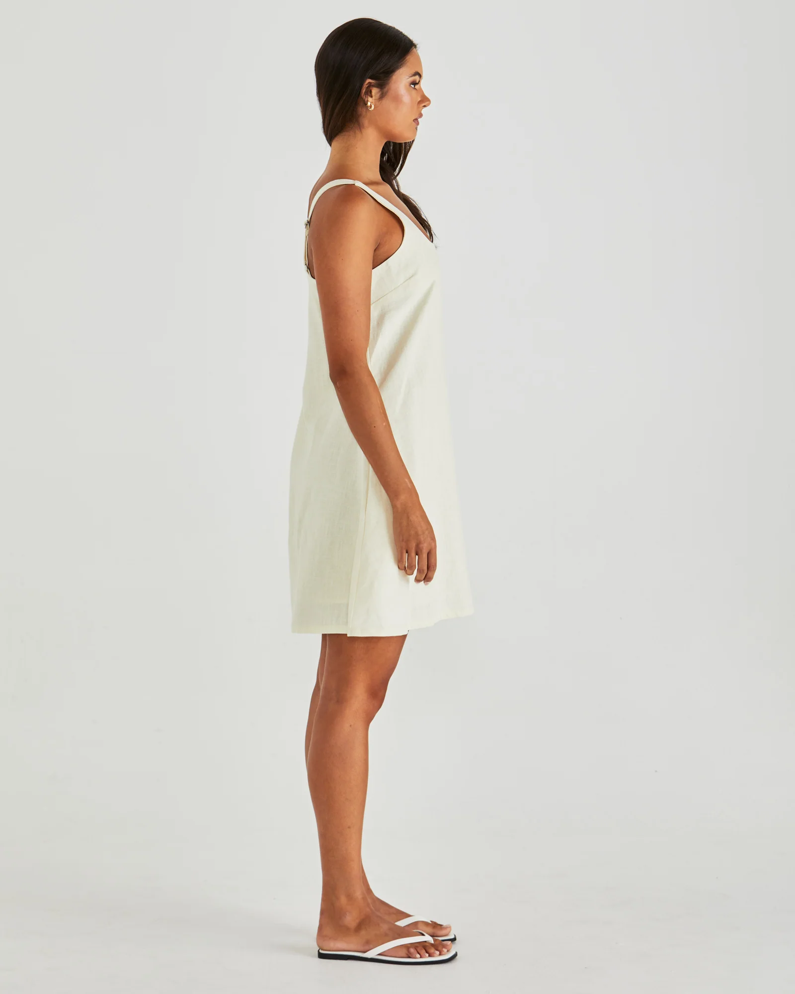 VIENNE MINI SHIFT DRESS - Butter Yellow - Image 5