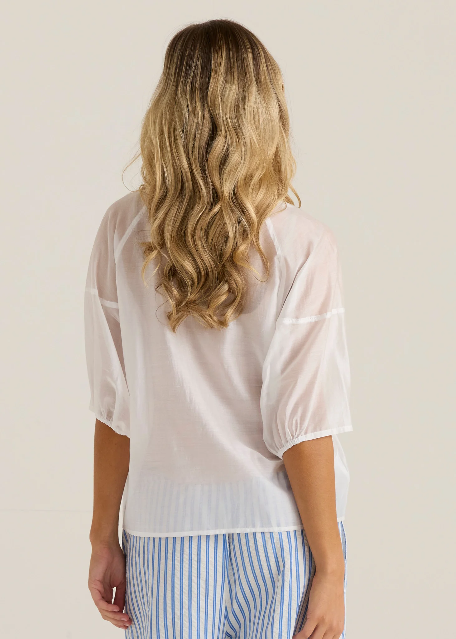 Wilder Seam Blouse - White - Image 4