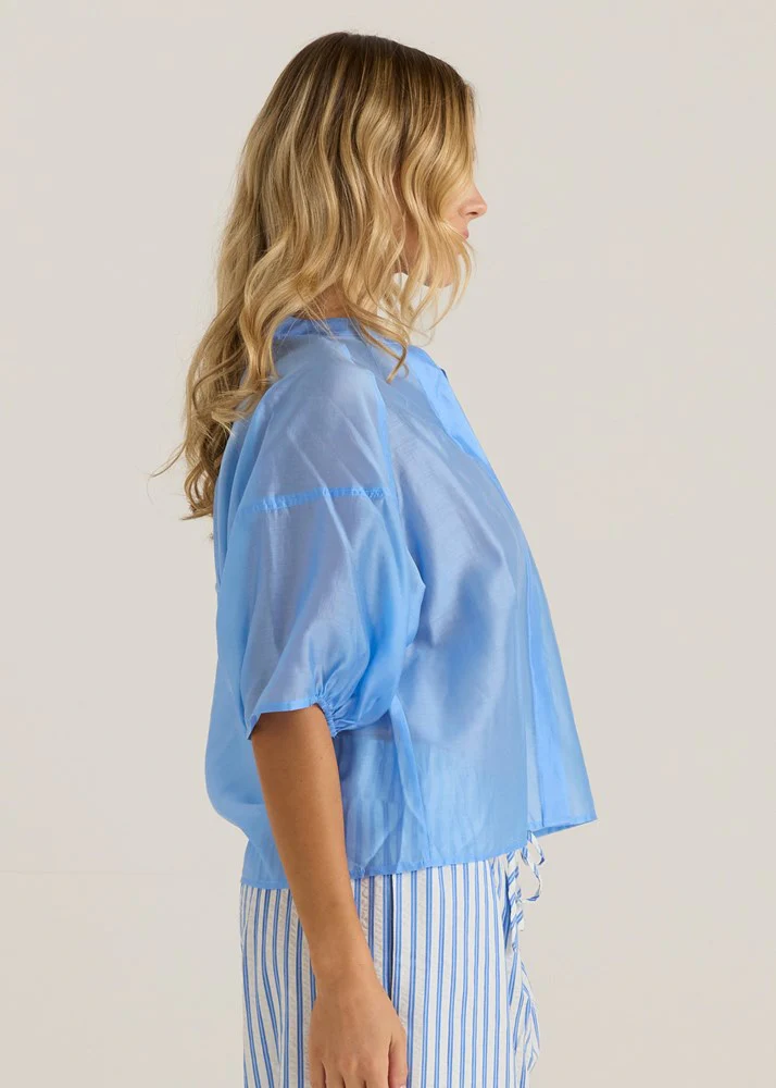 Wilder Seam Blouse - Cornflower - Image 3