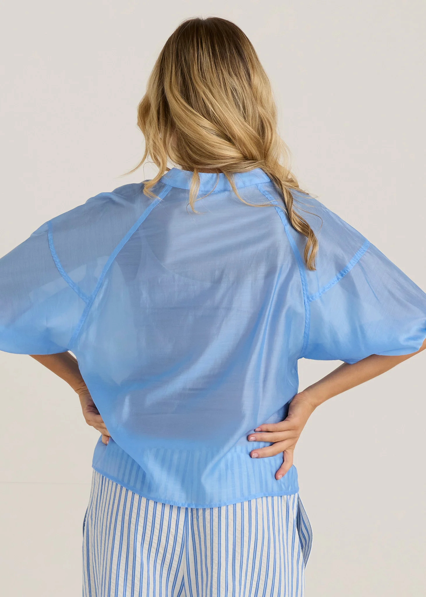 Wilder Seam Blouse - Cornflower - Image 4